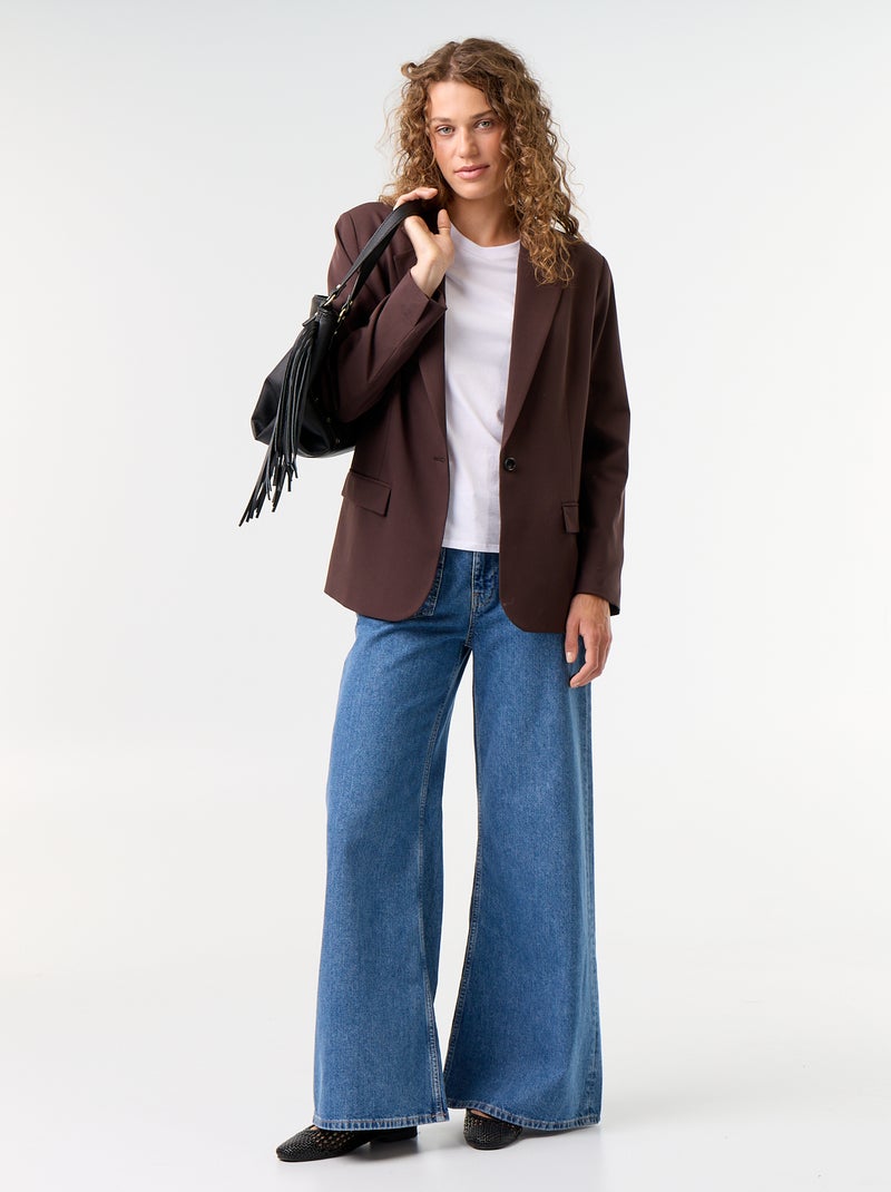 Blazer lungo Marrone - Kiabi