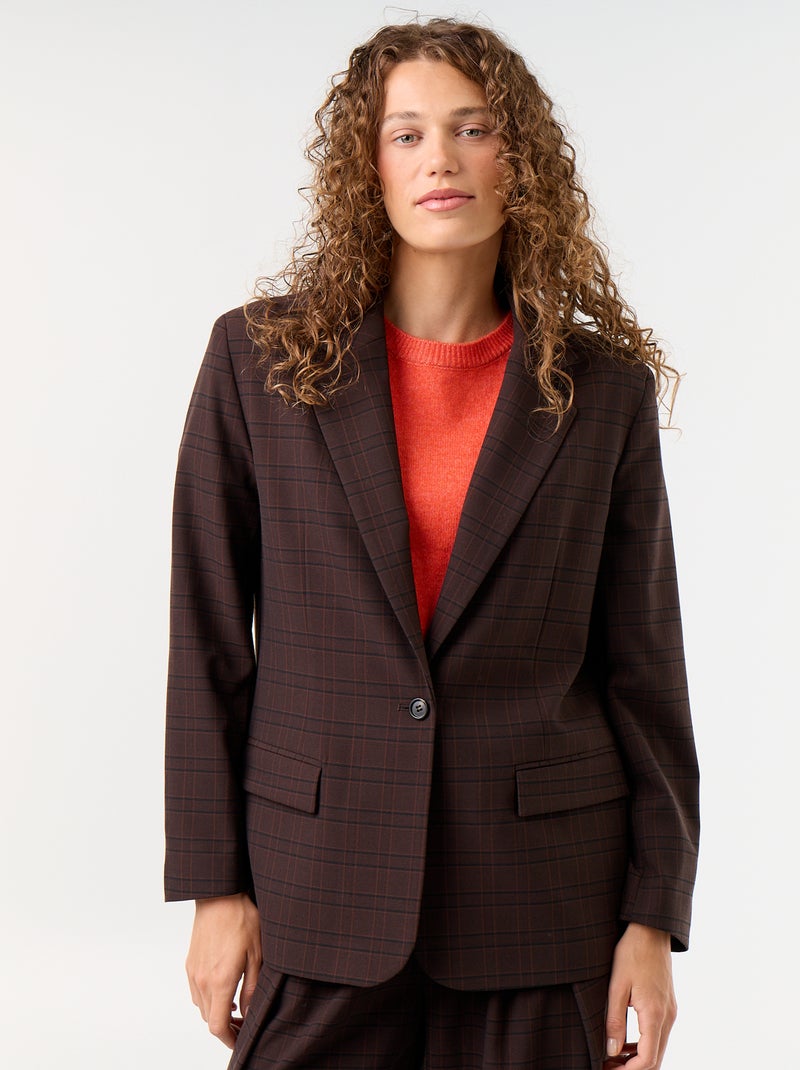 Blazer lungo Marrone - Kiabi