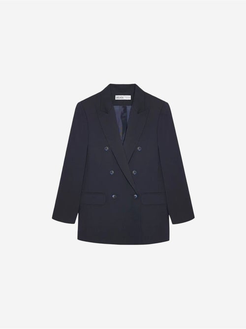 Blazer lungo oversize in crêpe dilvin - Kiabi Blazer lungo oversize in crêpe dilvin - Kiabi