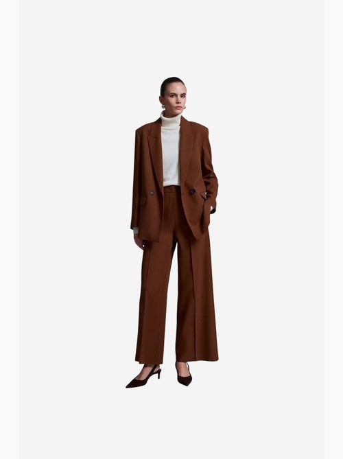 Blazer lungo oversize in crêpe dilvin - Kiabi Blazer lungo oversize in crêpe dilvin - Kiabi