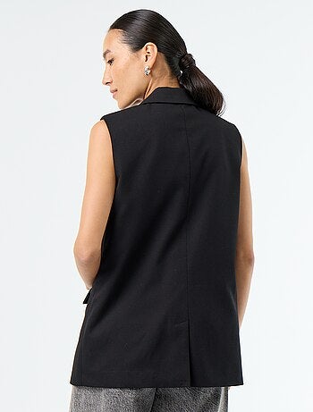 Blazer lungo senza maniche