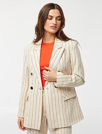 Blazer oversize a righe