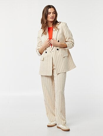 Blazer oversize a righe