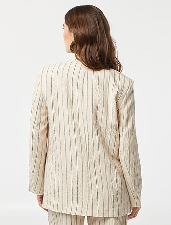 Blazer oversize a righe