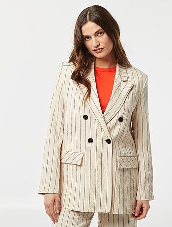 Blazer oversize a righe