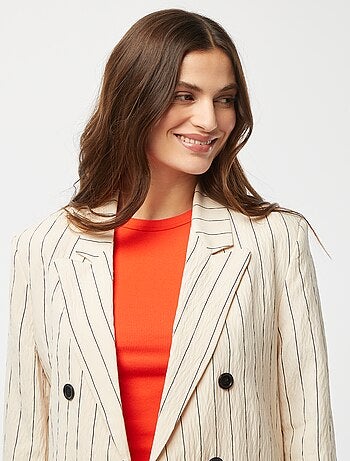 Blazer oversize a righe