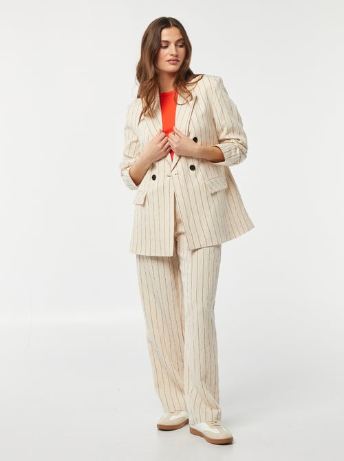 Blazer oversize a righe - Kiabi
