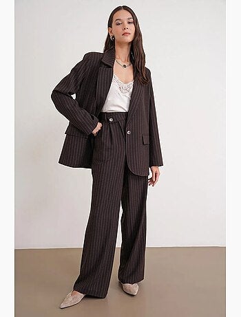 Blazer oversize a righe mixray
