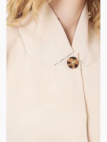 Blazer oversize con collo a scialle bdart