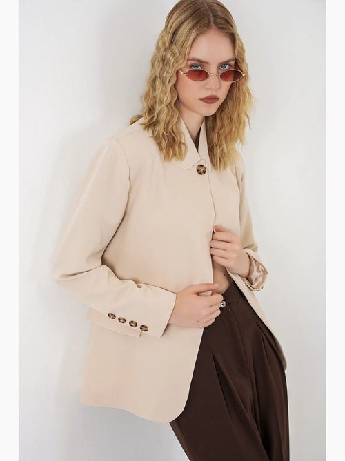 Blazer oversize con collo a scialle bdart - Kiabi Blazer oversize con collo a scialle bdart - Kiabi