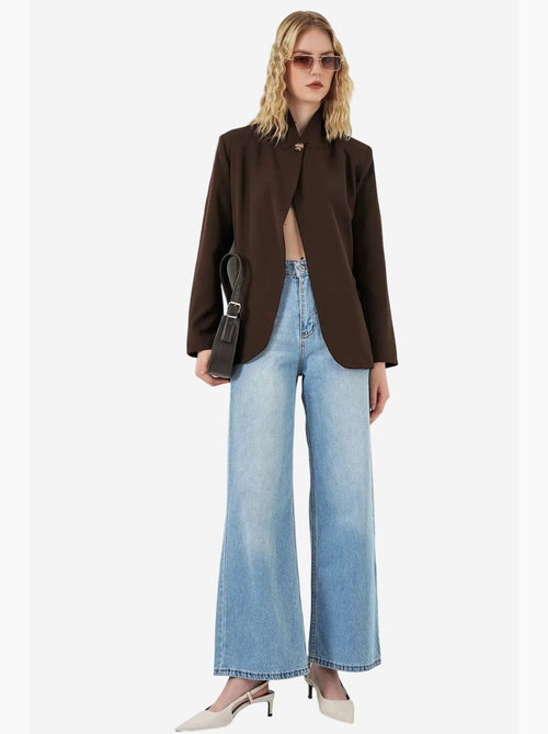 Blazer oversize con collo a scialle bdart - Kiabi Blazer oversize con collo a scialle bdart - Kiabi