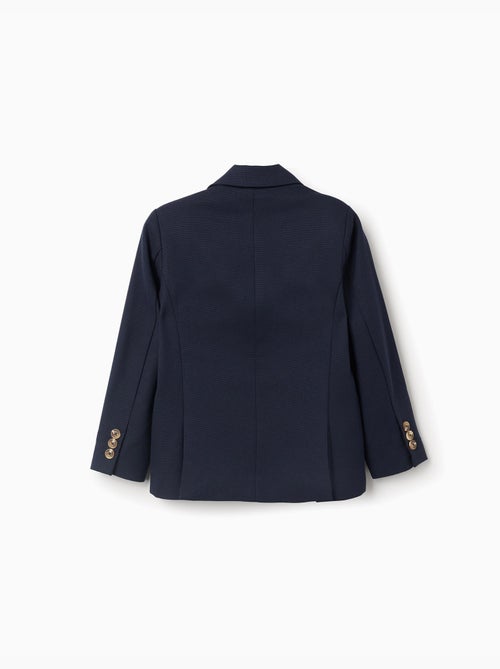 Blazer piqué con tasche con patta - Kiabi