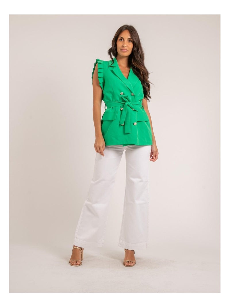 Blazer senza maniche UCHENA Verde - Kiabi