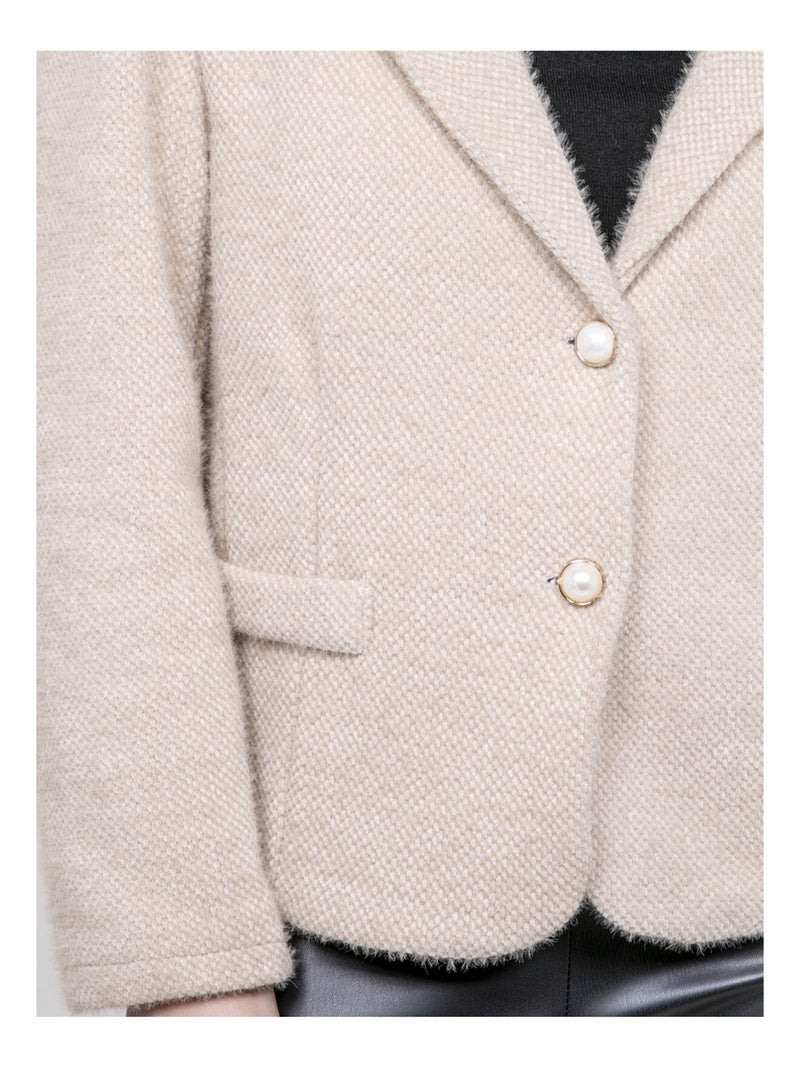 Blazer texturizzato URTA Beige - Kiabi