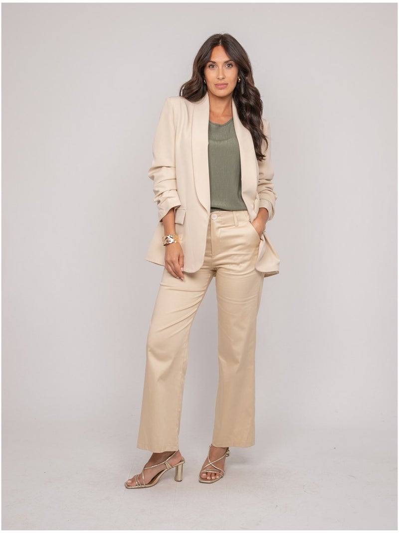 Blazer USTENA Beige - Kiabi