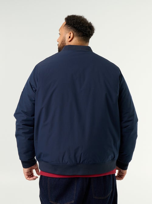 Blouson bomber con collo in maglia a costine - Kiabi Blouson bomber con collo in maglia a costine - Kiabi