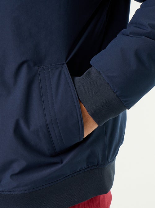 Blouson bomber con collo in maglia a costine - Kiabi Blouson bomber con collo in maglia a costine - Kiabi