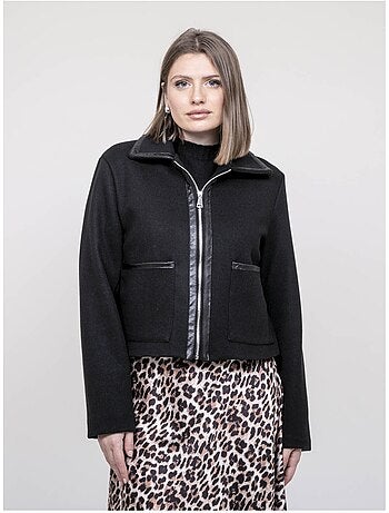 Blouson con dettagli similpelle UZELLE