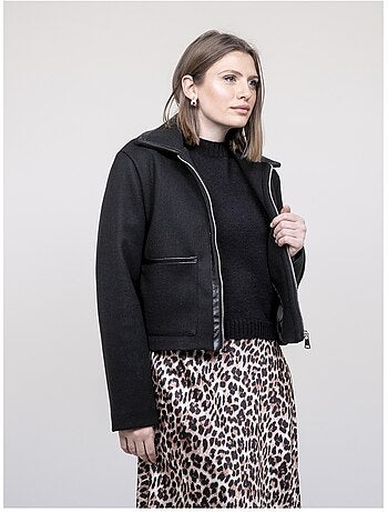 Blouson con dettagli similpelle UZELLE