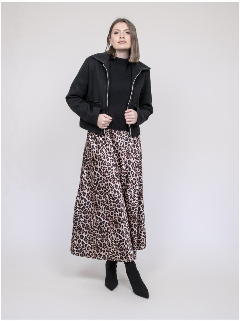 Blouson con dettagli similpelle UZELLE Nero - Kiabi
