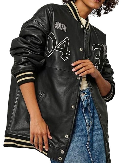 Blouson in Pelle da Donna Kaporal - Kiabi