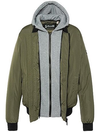 Blouson Schott con Plastron Rimovibile