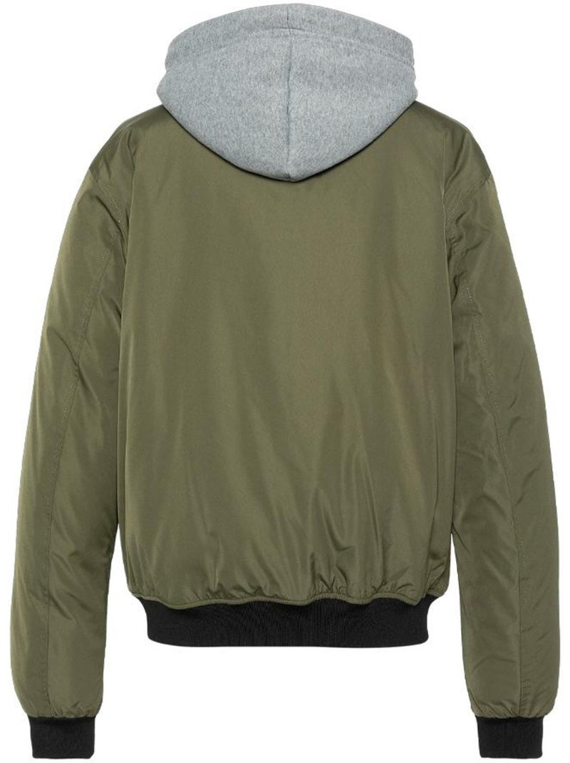Blouson Schott con Plastron Rimovibile Verde kaki chiaro - Kiabi