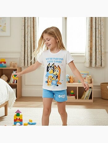 Bluey - set composto da maglietta e pantaloncini coordinati con stampa