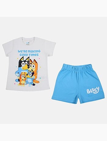 Bluey - set composto da maglietta e pantaloncini coordinati con stampa