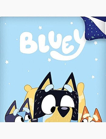 Bluey, Completo Letto per Bambino Stampato Reversibile 100% Cotone, BINGO