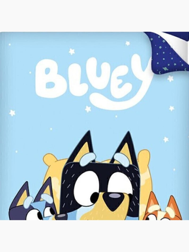 Bluey, Completo Letto per Bambino Stampato Reversibile 100% Cotone, BINGO Blu - Kiabi