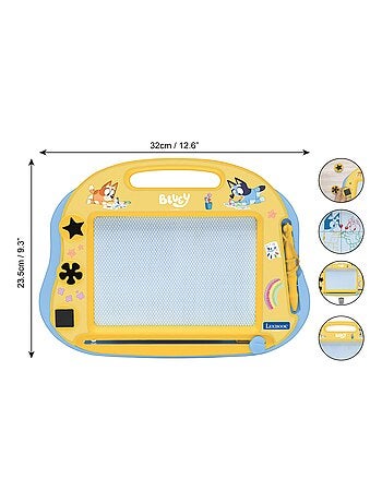 Bluey Lavagna da disegno magnetica multicolore con accessori Formato A5