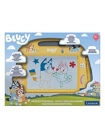 Bluey Lavagna da disegno magnetica multicolore con accessori Formato A5