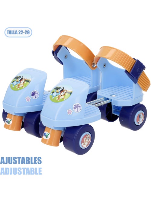 Bluey pattini regolabili a 4 ruote, taglia 22-29, max 20 kg - Kiabi Bluey pattini regolabili a 4 ruote, taglia 22-29, max 20 kg - Kiabi