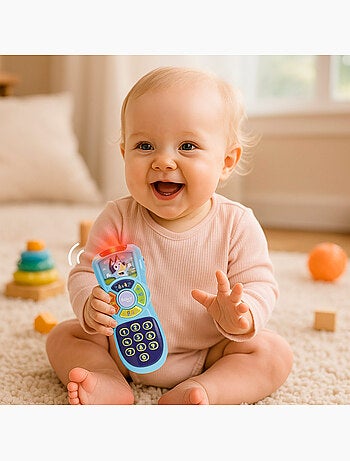Bluey set tablet per bambini e telecomando con luci, suoni e parole in inglese
