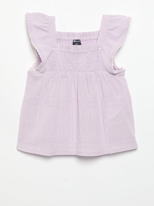 Blusa a bretelle in dobby - Kiabi