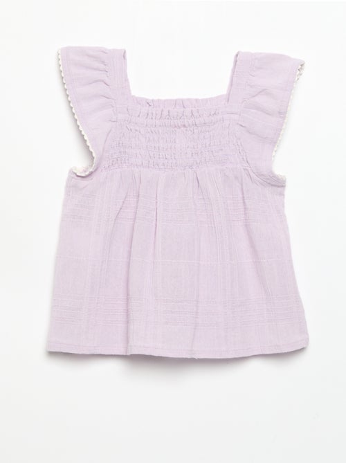 Blusa a bretelle in dobby - Kiabi