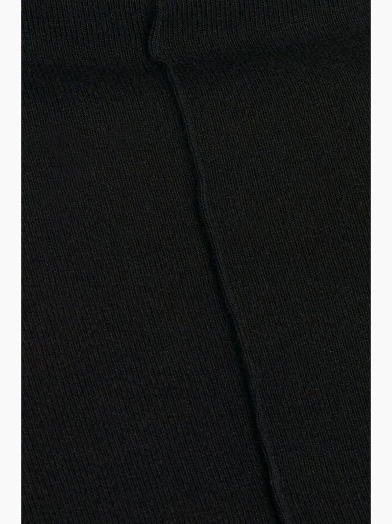 Blusa a collo alto a coste a maniche lunghe dilvin Nero - Kiabi