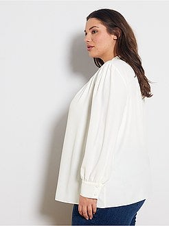 Blusa a collo alto e chiusura a V - Kiabi