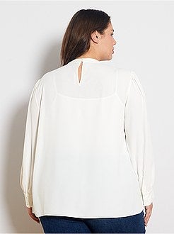 Blusa a collo alto e chiusura a V - Kiabi