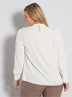 Blusa a collo alto e chiusura a V - Kiabi