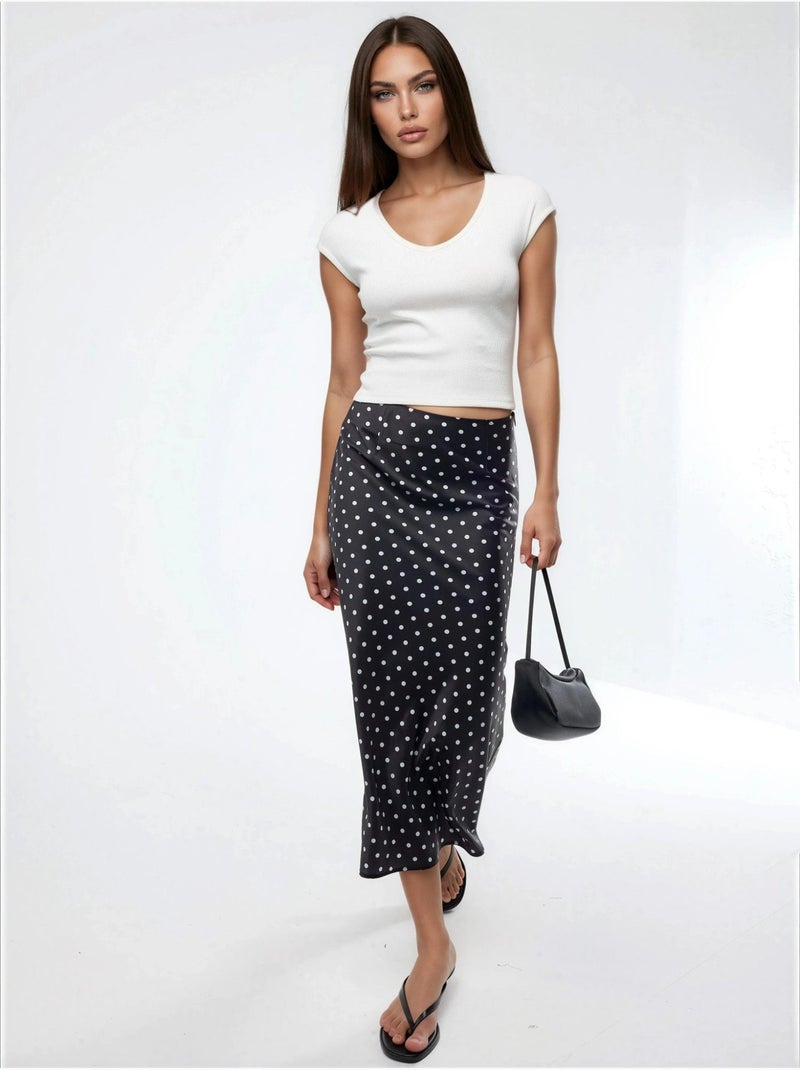 Blusa a coste con scollo a v busem Bianco - Kiabi