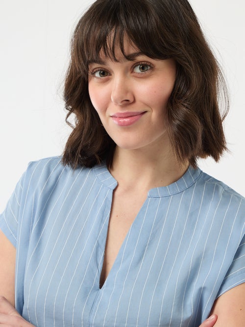 Blusa a maniche corte e scollo a V - Kiabi