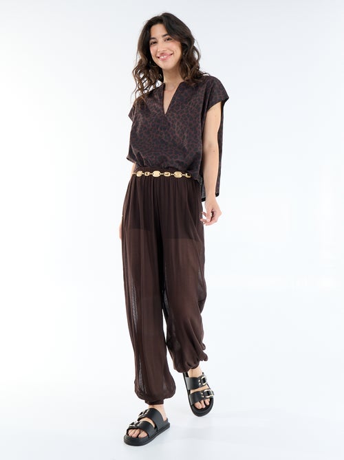 Blusa a maniche corte e scollo a V - Kiabi Blusa a maniche corte e scollo a V - Kiabi