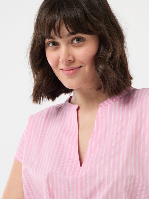 Blusa a maniche corte e scollo a V - Kiabi