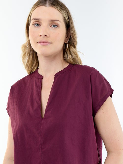 Blusa a maniche corte e scollo a V - Kiabi