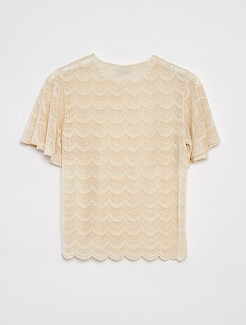 Blusa a maniche corte in pizzo 'JDY'