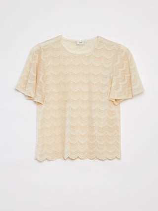 Blusa a maniche corte in pizzo 'JDY'