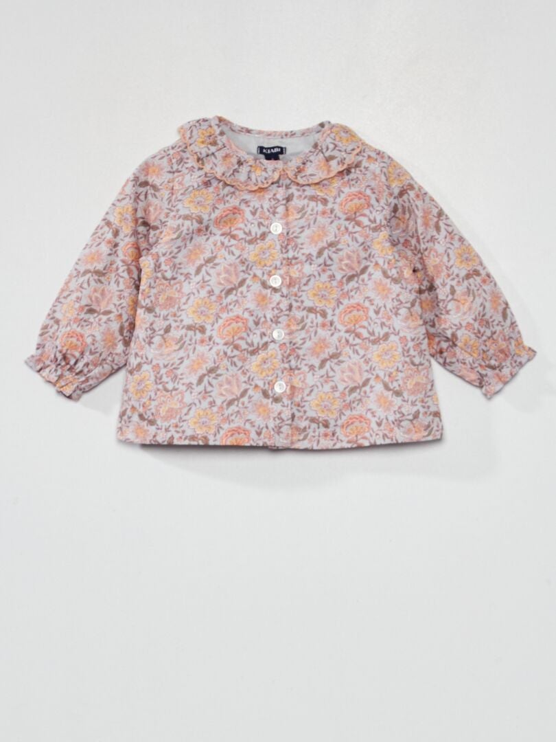 Blusa a maniche lunghe BLU - Kiabi
