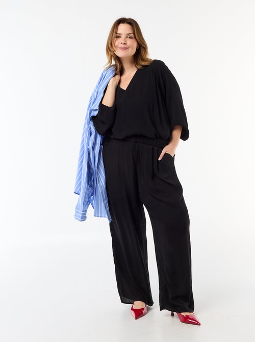 Blusa a maniche lunghe con colletto a punte libere - Kiabi